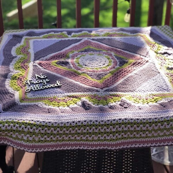Alternate view Mandala blanket, full picture